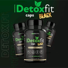 Detox Fit Caps Black – Suplemento para Emagrecimento e Controle do Apetite